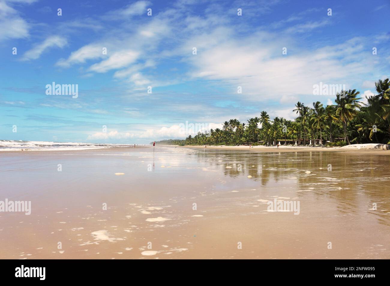 The beautiful beach of Itacarezinho in the Municipality of Itacaré, south of the state of Bahia, Northeast Brazil. Stock Photo
