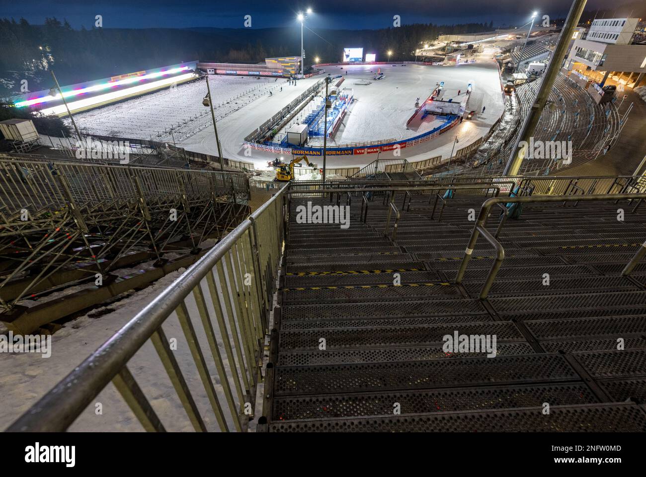  Foto zu Oberhof, Germany. 17th Feb, 2023. Biathlon: World Championship. View 