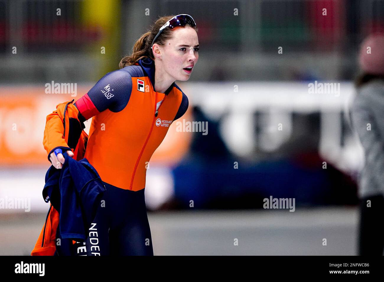 TOMASZOW MAZOWIECKI, POLAND FEBRUARY 17 Naomi Verkerk of The Netherlands competing on the TOMASZOW MAZOWIECKI, POLAND FEBRUARY 17 Naomi Verkerk of The Netherlands competing on the