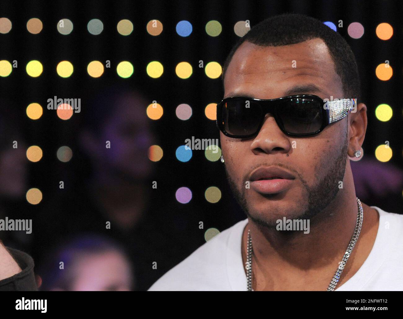 Rapper Flo Rida makes an appearance at MTV Studios in Times Square for ...