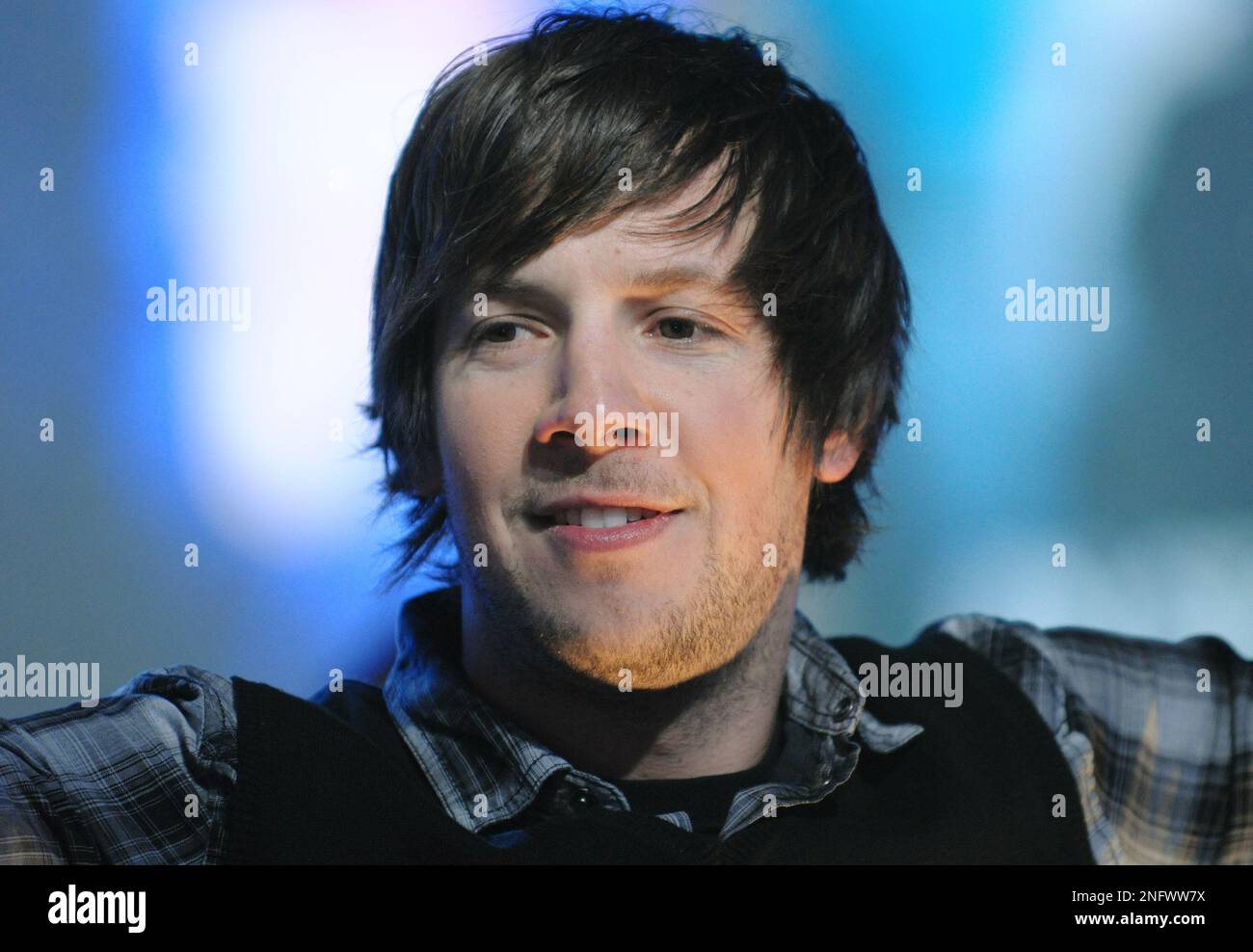 Simple Plan lead singer Pierre Bouvier performs on MTV's Total Request(09)