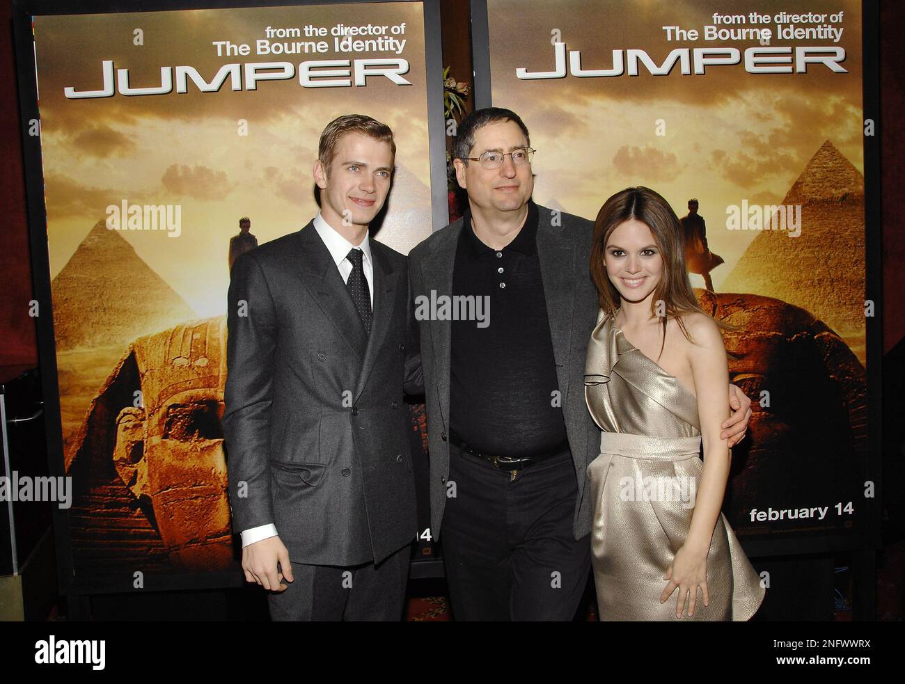 From left, actor Hayden Christensen, Chairman and CEO of Fox Filmed