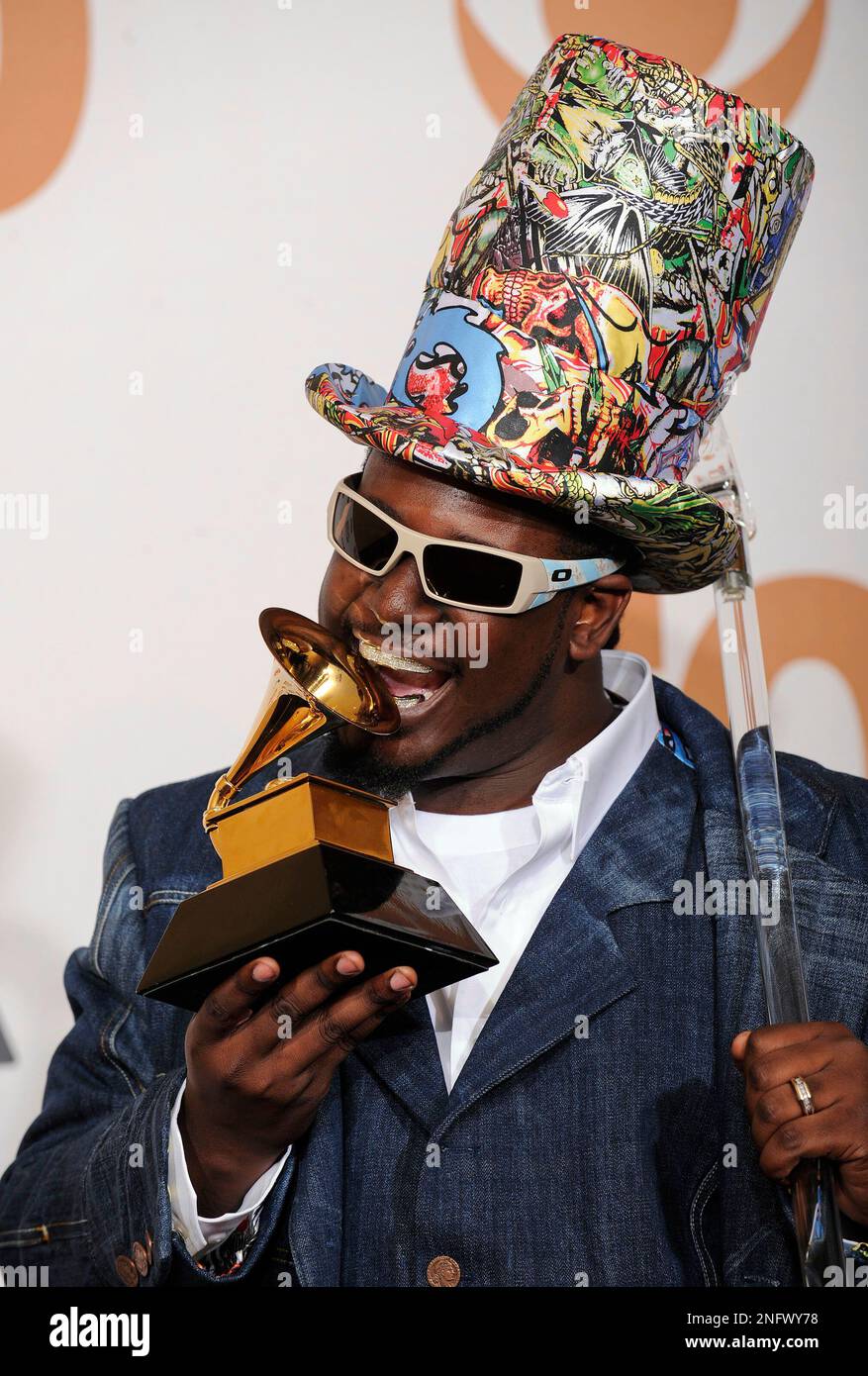Tea Pain Rapper Rapper T-Pain in the press room at the 50th Annual Grammy Awards on ...