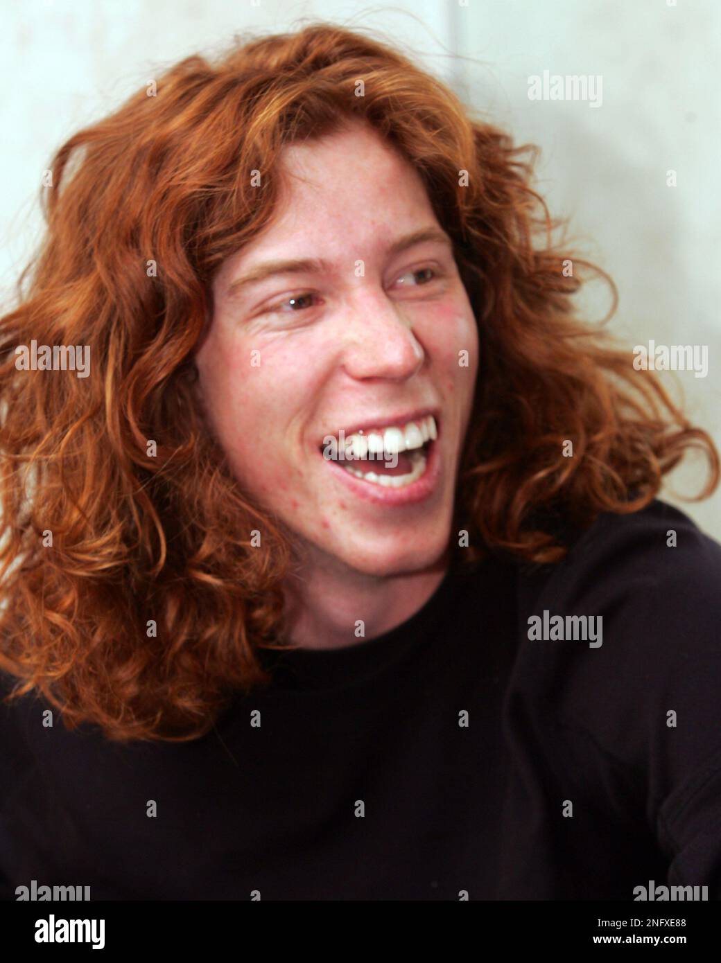 Snowboard Olympian, Shaun White of Carlsbad, Calif., is interviewed at the  Winter X Games on Thursday, Jan., 24, 2008 in Aspen, Colo. White will be  competing in the Slopestyle and Superpipe competitions