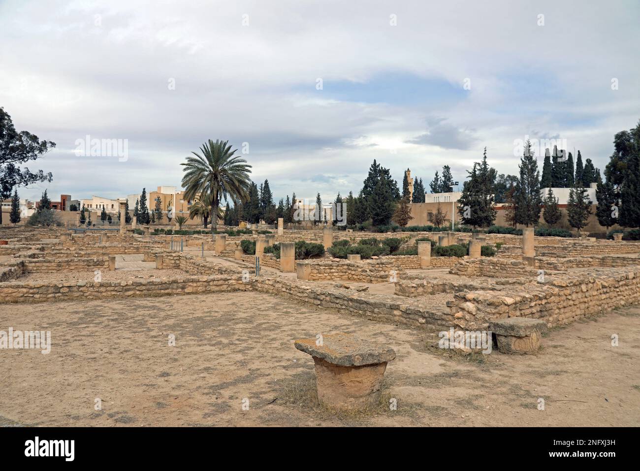 Ruins of Thysdrus at the museum in El Djem Stock Photo - Alamy