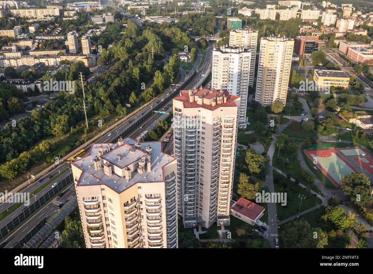 Residential buildings at Walenty Rozdzienski Estate simply called The