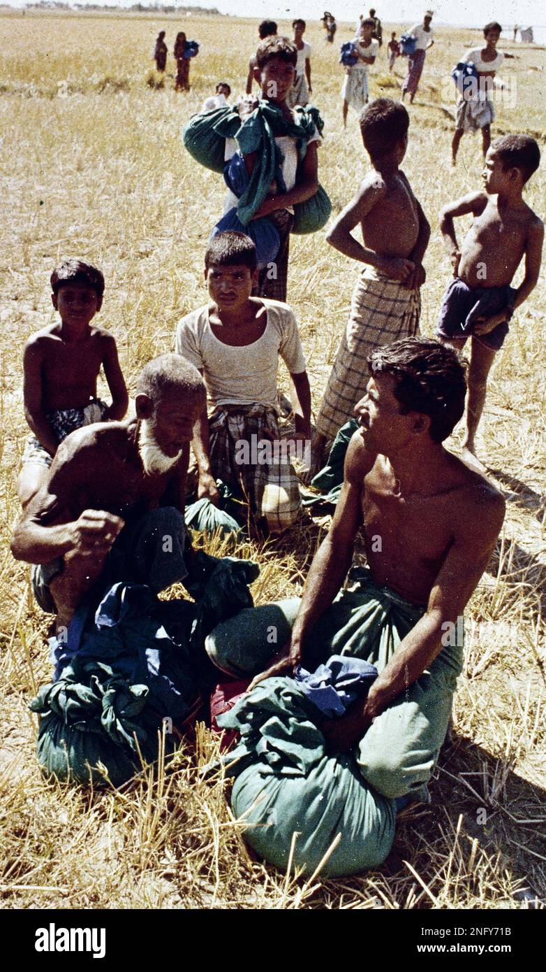 Seen here are the survivors of the island of Char Chubdia, East ...