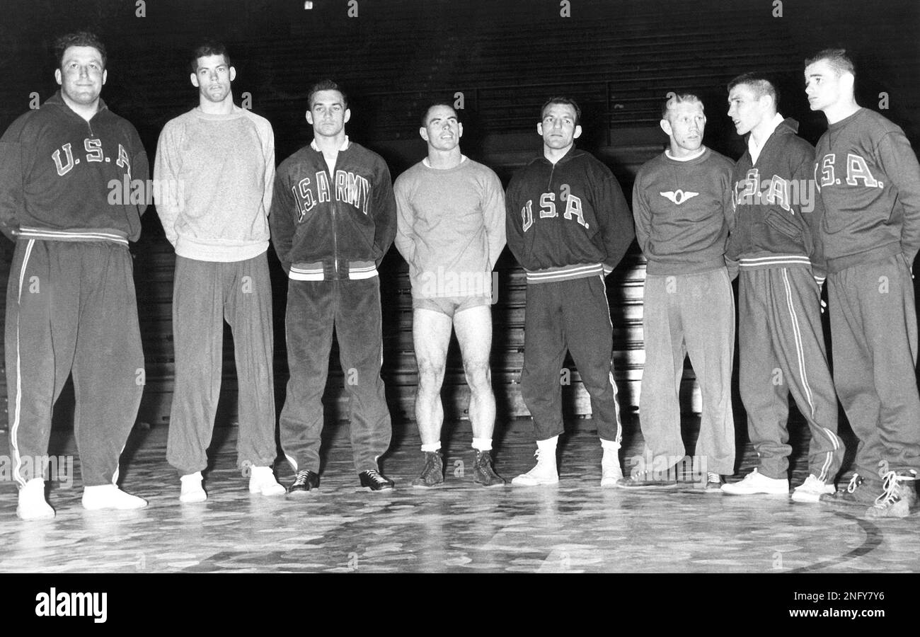 Seen here is the U.S. Olympic wrestling team, for the 1960 Summer Olympics in Rome. (AP Photo