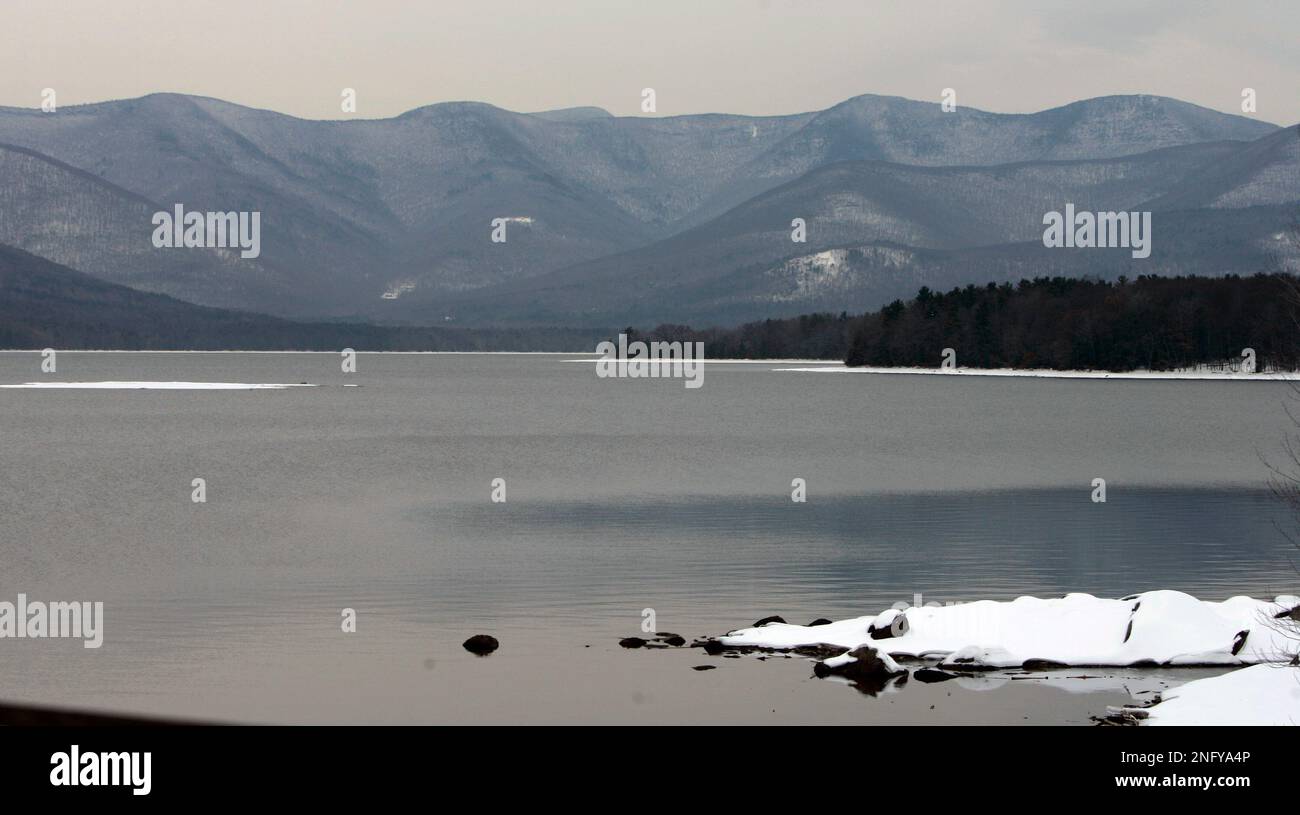 The Ashokan Reservoir, part of New York City's water supply, is seen in Shokan, N.Y., Wednesday