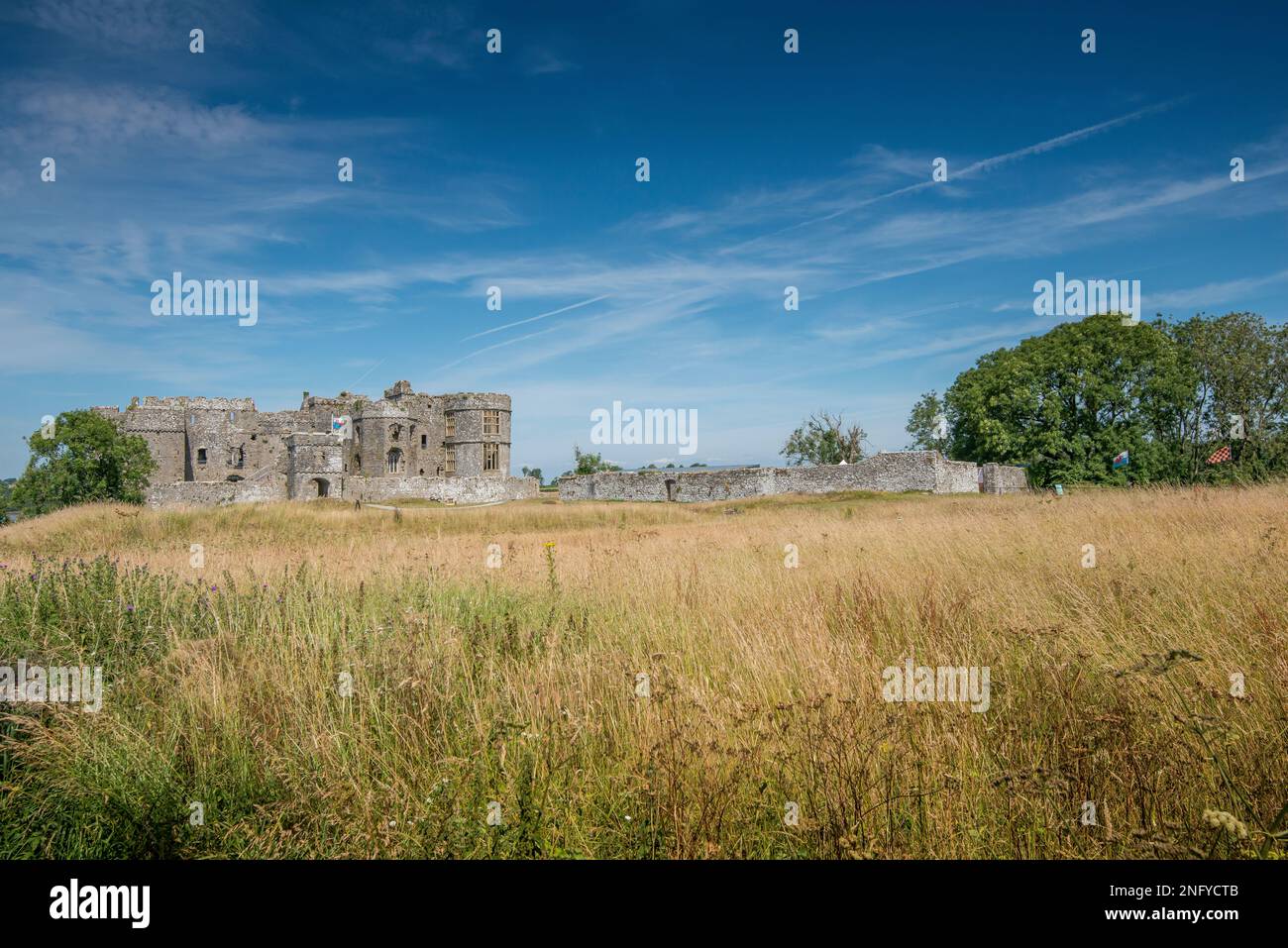 Carew Castle, Pembrokeshire. A popular visitor attraction Stock Photo ...