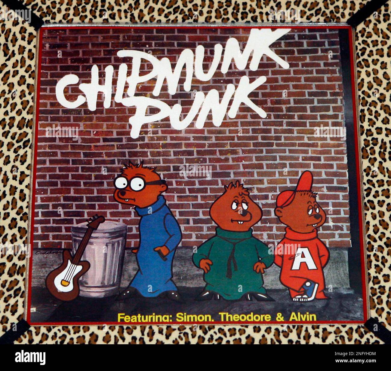 The 1980 album for "Alvin and the Chipmunks," titled, Chipmunk Punk is shown in the