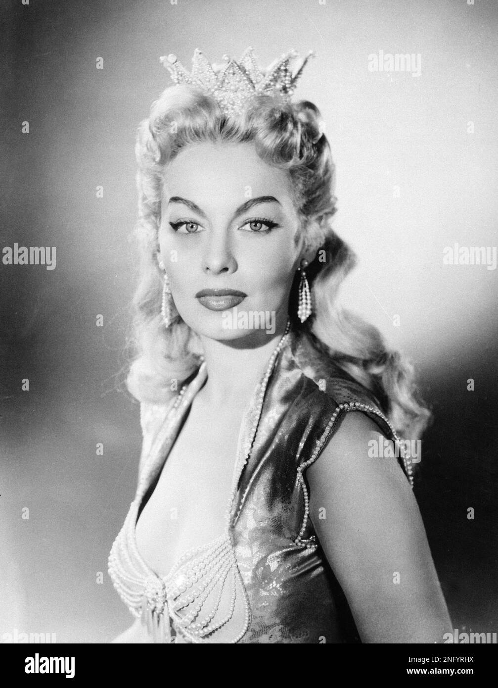 Striptease artist Lili St. Cyr is seen as she appears in Howard Hughes