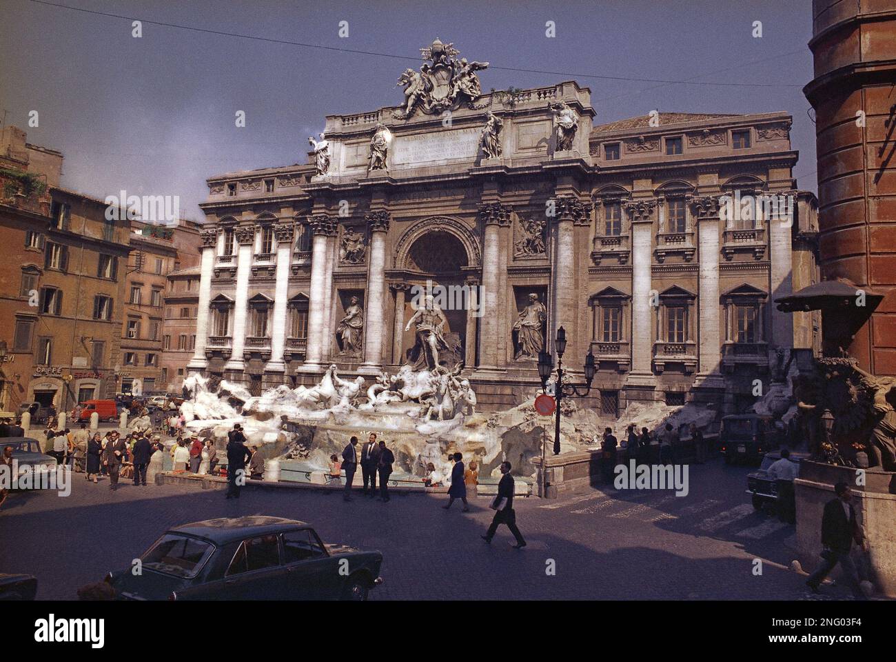 Pictured here is the Fontana Di Trevi, the most magnificent of the