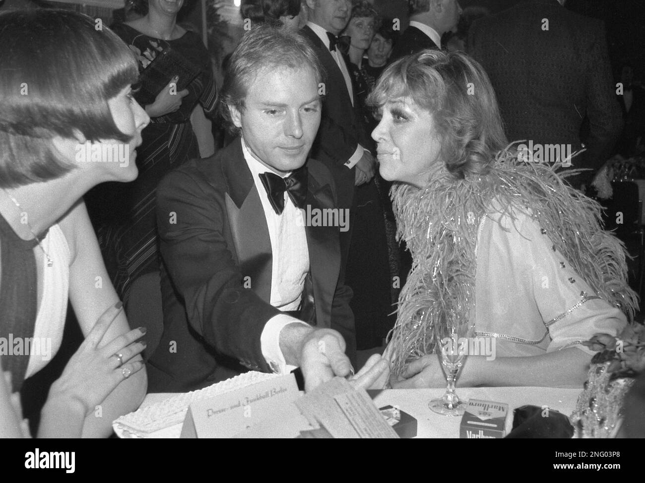 German actress Hildegard Knef, right, and Baron Paul Rudolf von Schell ...