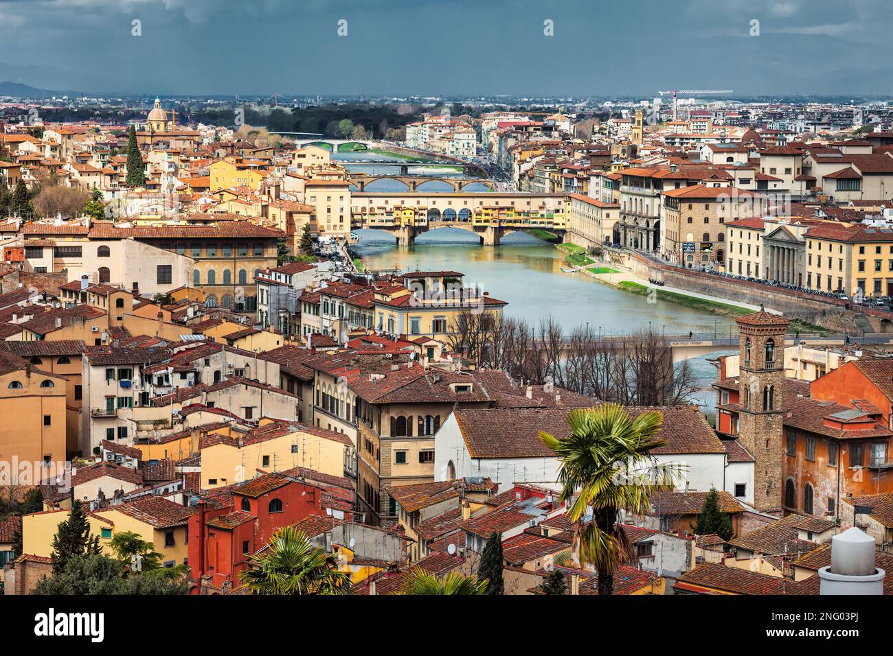 Florence italy high angle hi-res stock photography and images - Alamy