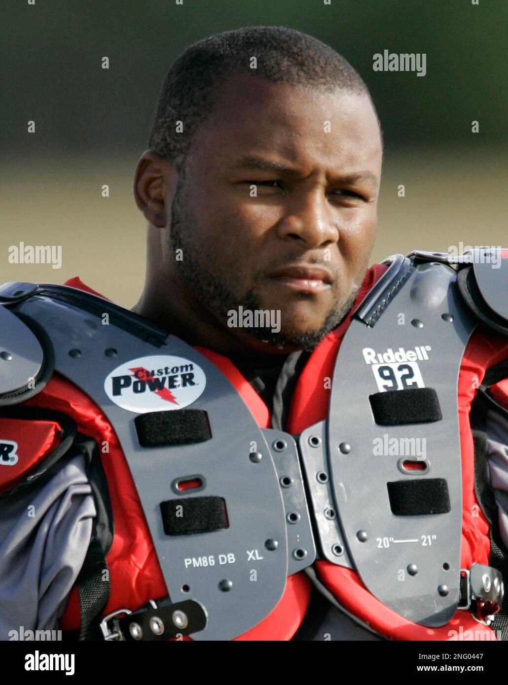 Kansas City Chiefs' James Reed (92) during football training camp in