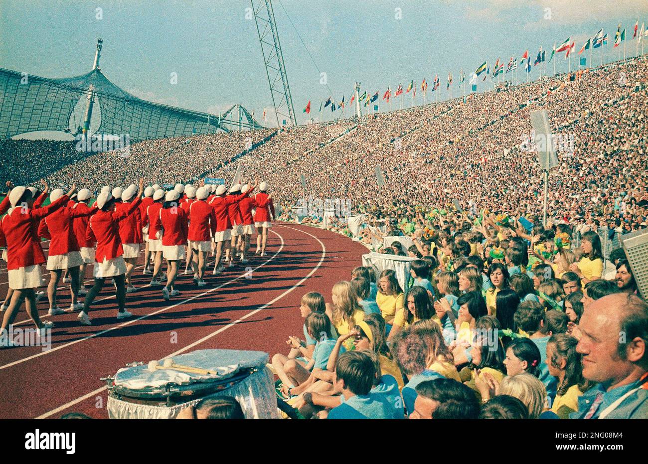 Pictured here is a view of the opening ceremonies of the 1972 Summer