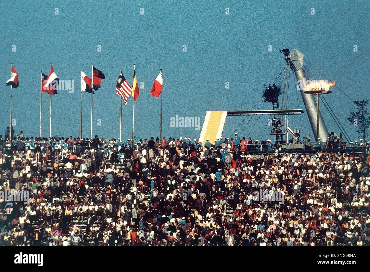 Pictured here is a view of the opening ceremonies of the 1972 Summer