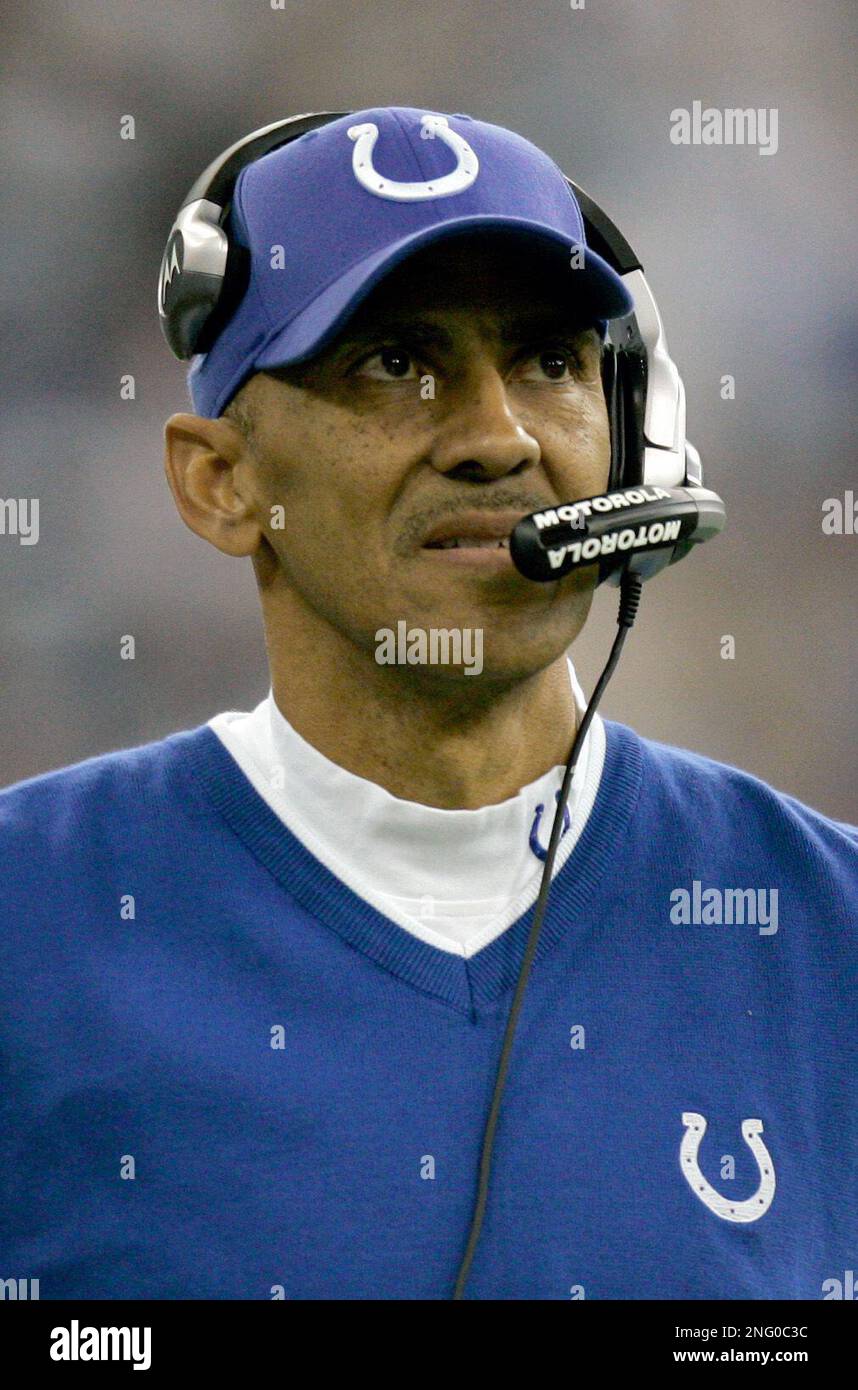 Indianapolis Colts head coach Tony Dungy in the fourth quarter of NFL ...