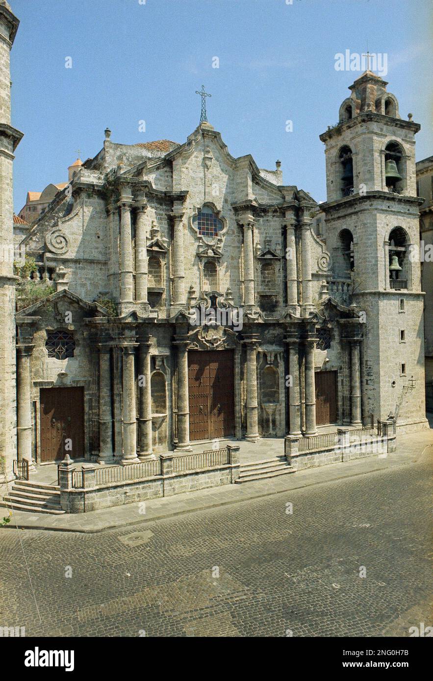 Pictured here is the St. Christopher Cathedral in Havana, Cuba, in an ...