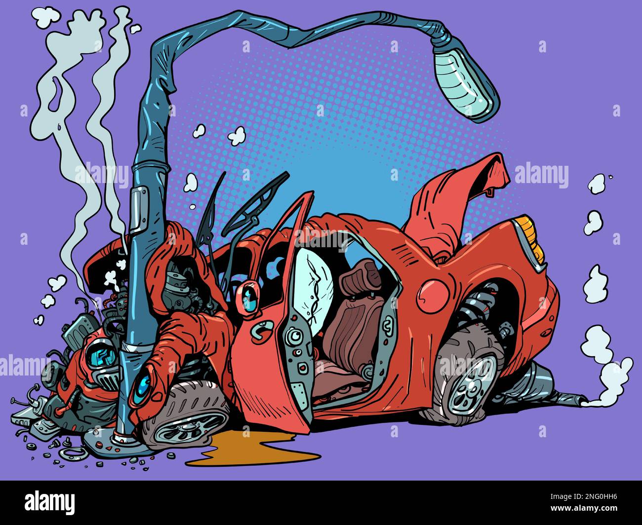 60s car crash hi-res stock photography and images - Alamy
