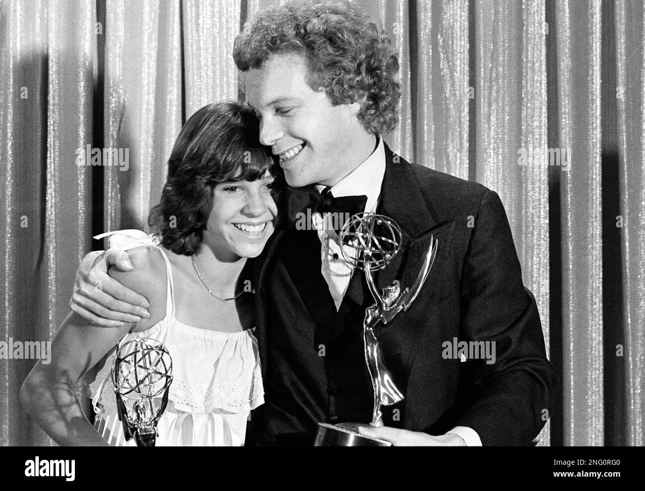 Actress Kristy McNichol, left, and actor Gary Frank, who portray brother and sister in