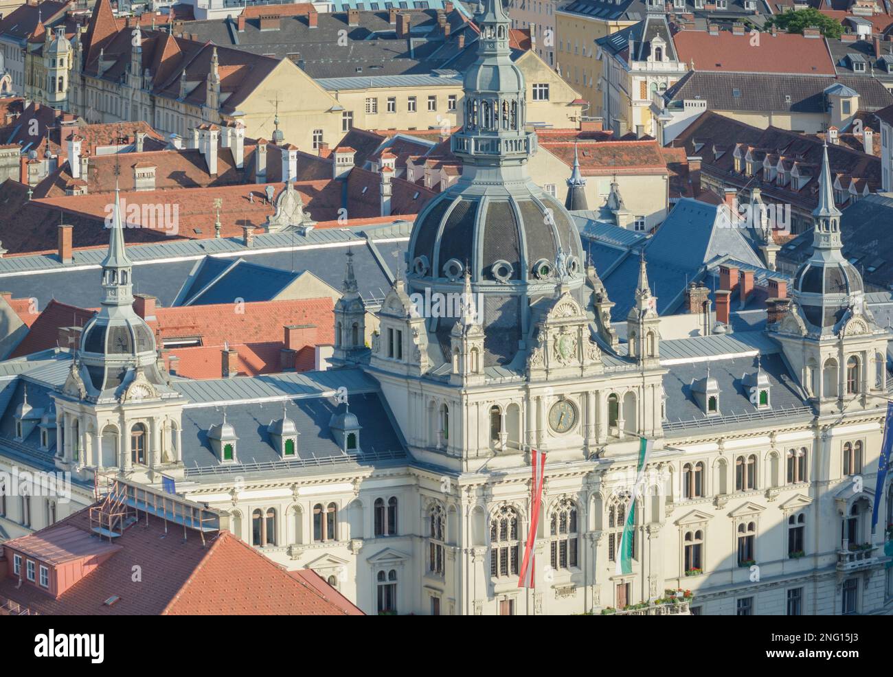 View of the Town Hall building in Graz, Austria Stock Photo - Alamy