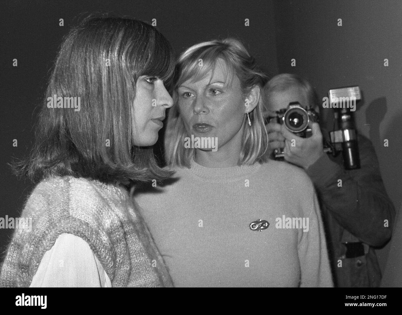 32-year-old Marianne Bachmeier, left, is pictured in Luebeck's, West