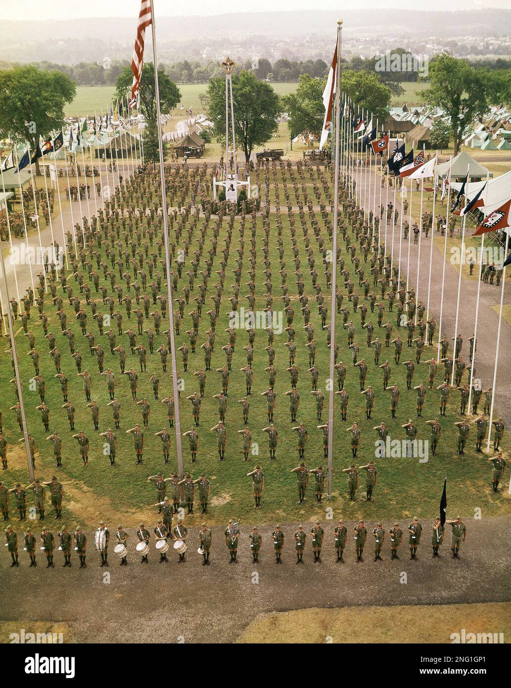 Boy Scouts Jamboree, Valley Pa., July 18, 1964. (AP Photo Stock