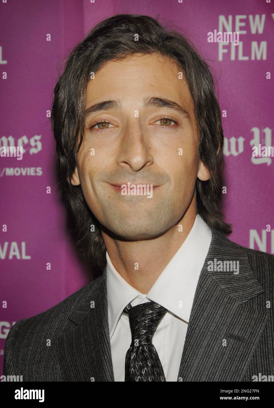 Actor Adrien Brody, a cast member in the motion picture dramatic comedy  The Darjeeling Limited, arrives for the premiere of the film at the  Academy of Motion Picture Arts & Sciences in