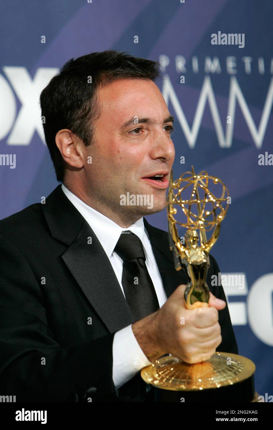 Director Richard Shepard poses in the press room at the 59th Primetime ...