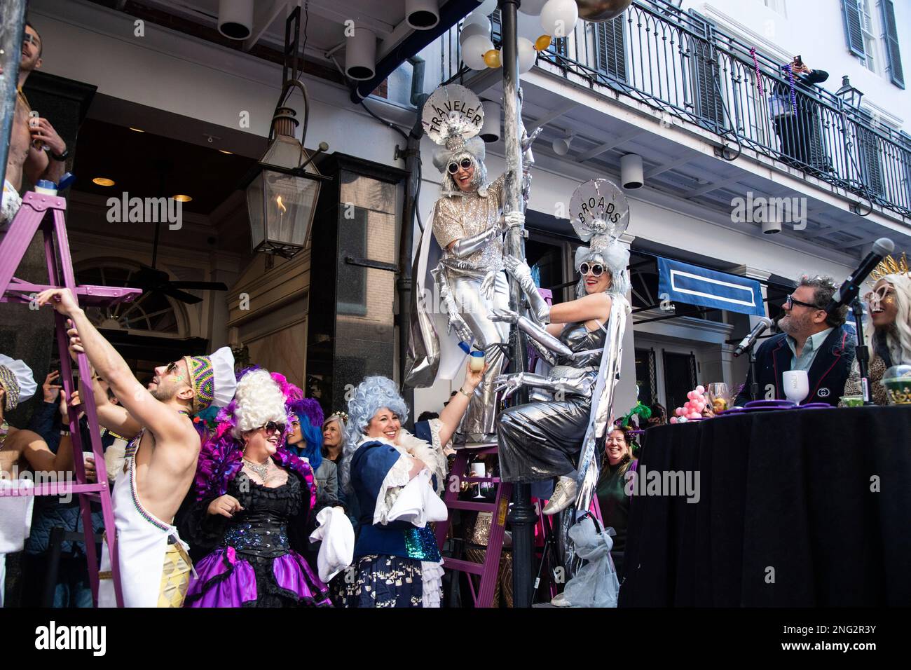 mardi gras greasing the pole 2025