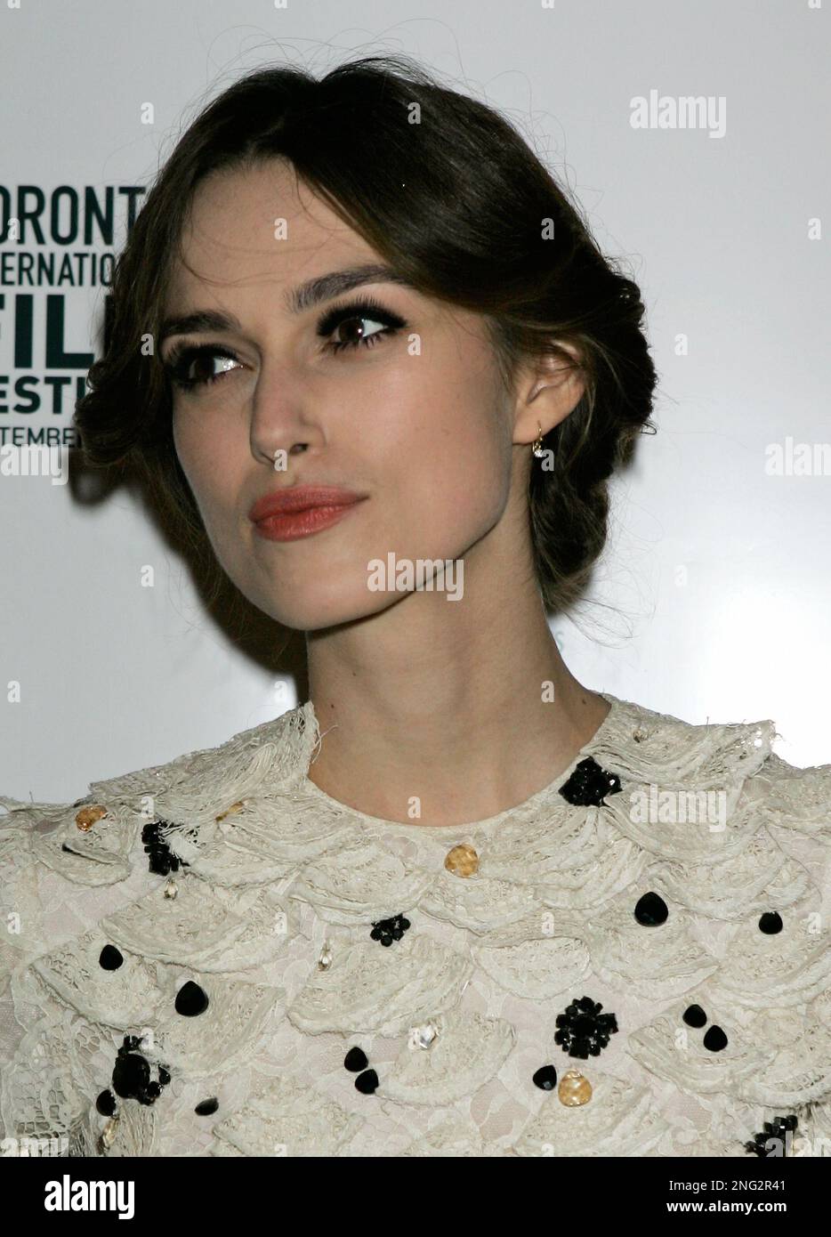 Actress Keira Knightley attends the premiere of "Silk" during the