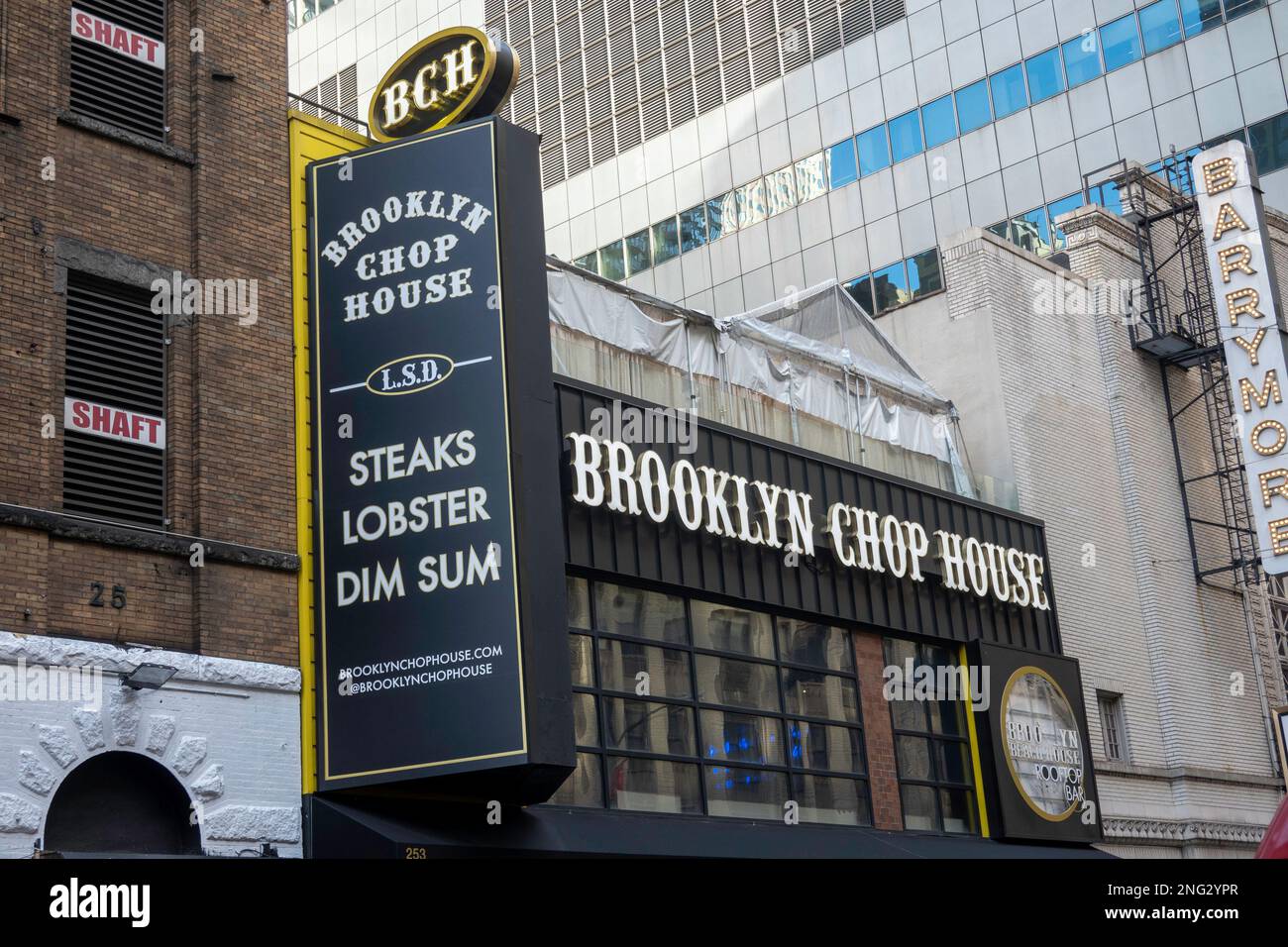 Brooklyn chop house steakhouse times square hires stock photography