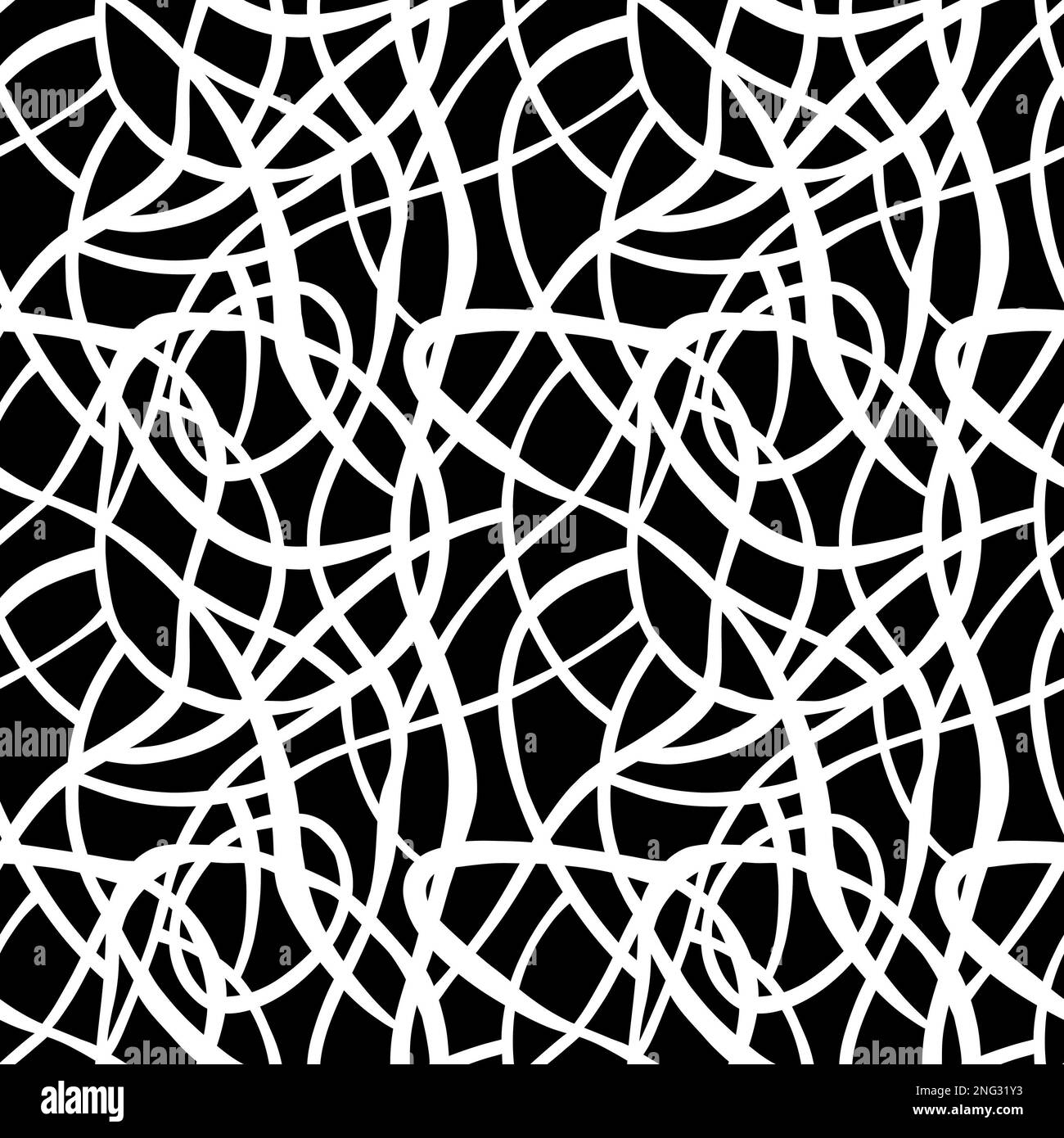 Abstract wave seamless stripes ribbons pattern for wrapping paper and