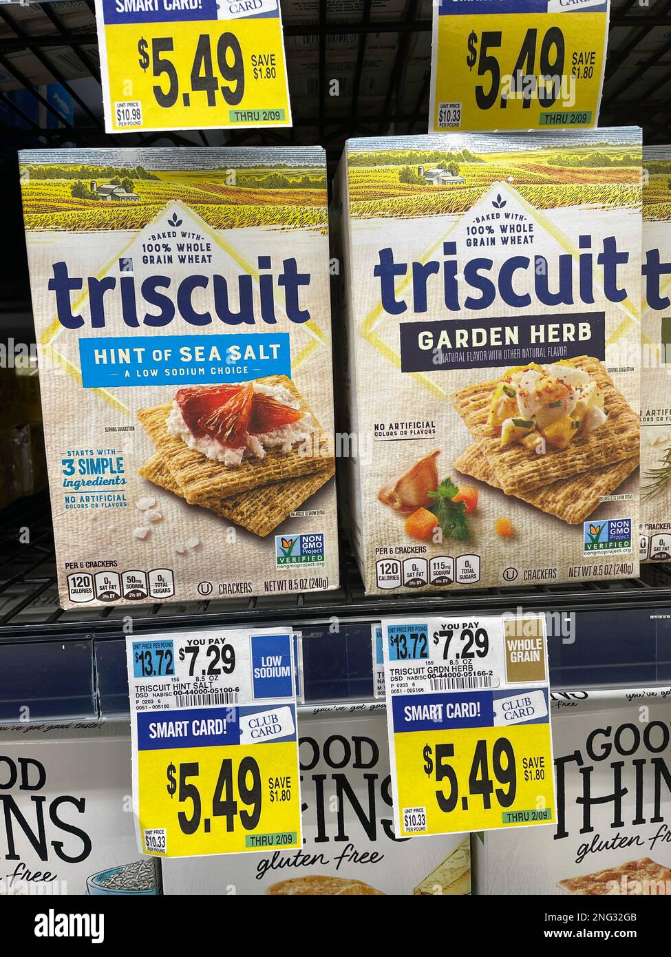 2003 inflation has pushed the price of Triscuit crackers to $7.29, New York City, USA Stock Photo