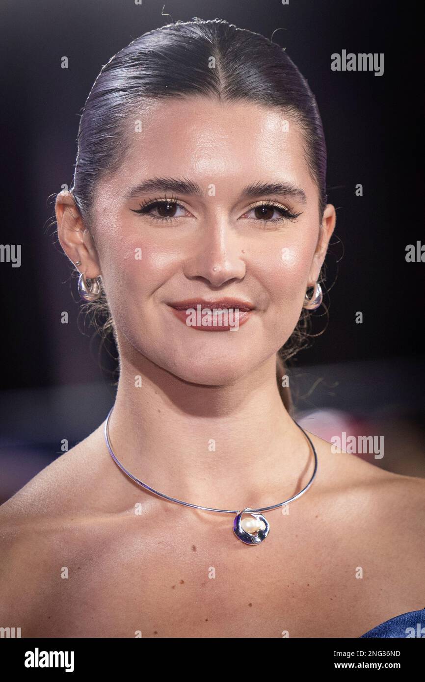 Chiara King poses for photographers upon arrival for the premiere of