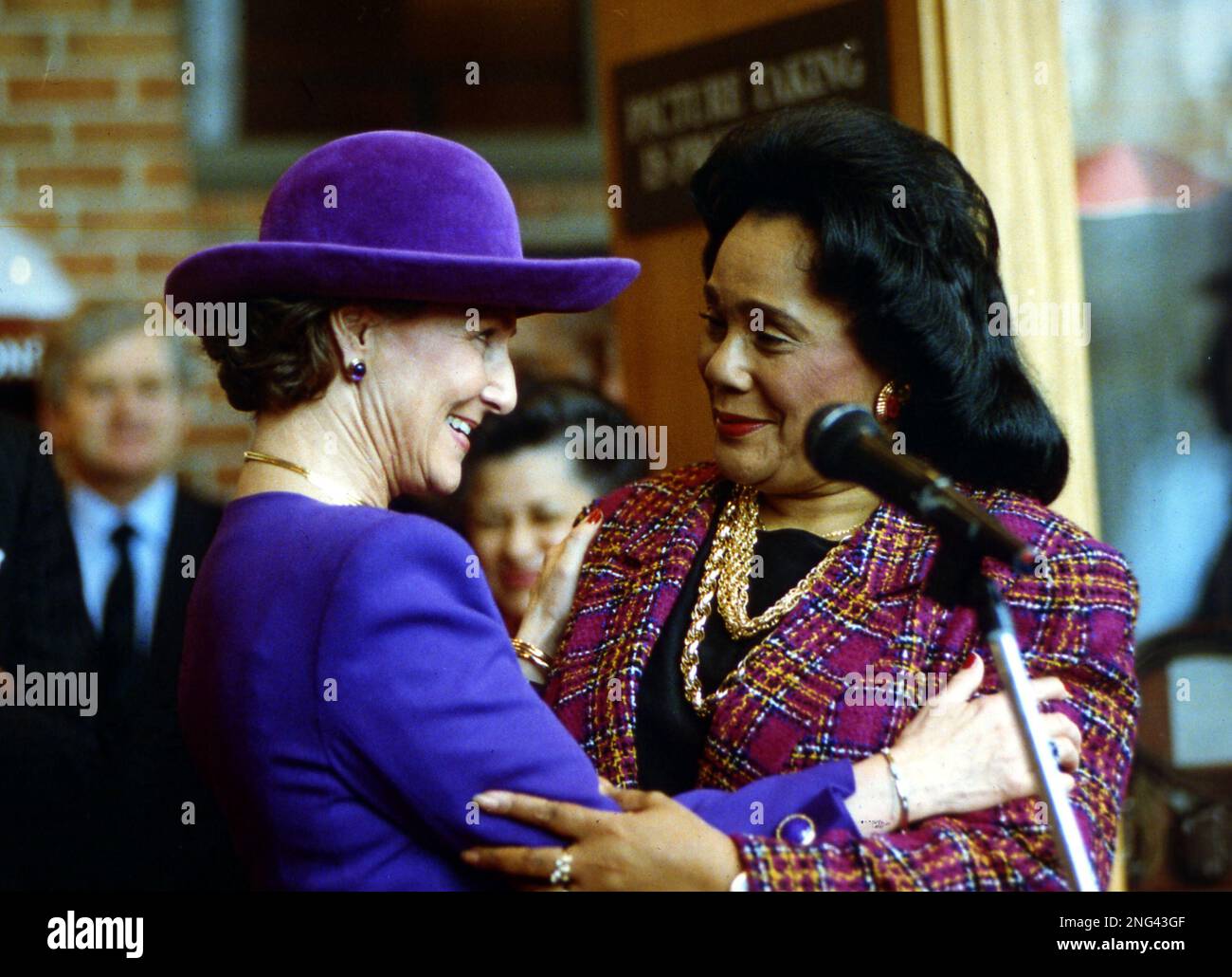 Coretta Scott King, right, wife of slain civil rights leader Dr. Martin ...