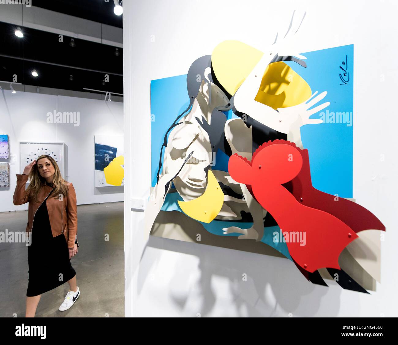 Los Angeles, California, USA. 16th Feb, 2023. 'Kiss' by artist Michael
