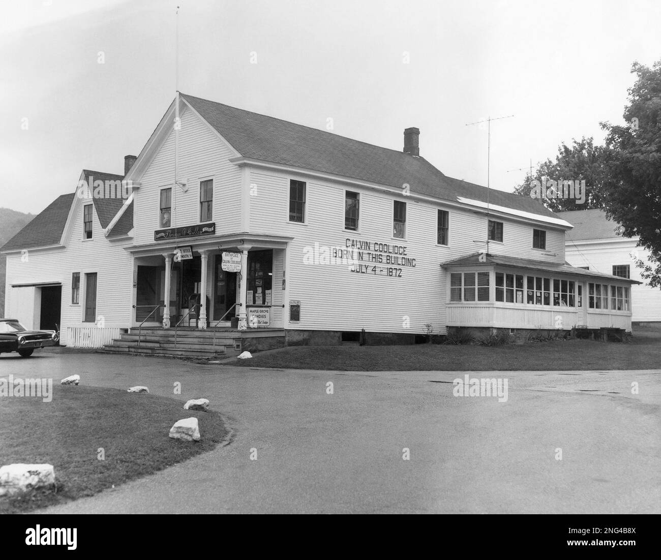 The general store, in which Calvin Coolidge, 30th president of the United States, was born in a