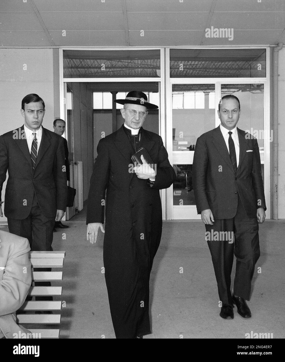 Giovanni Battista Montini, of Milan, 65, center, who is a