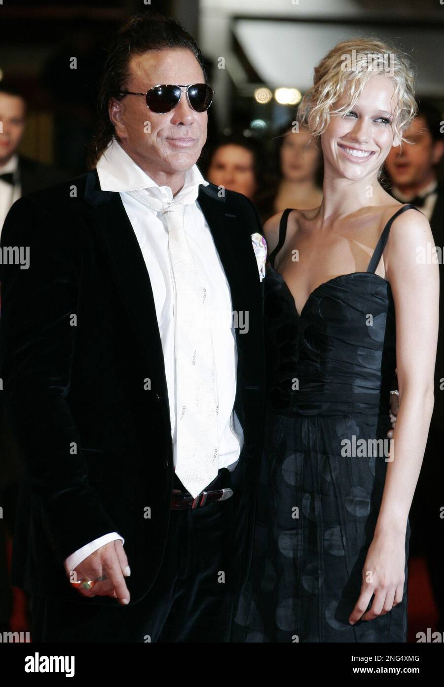 American actor Mickey Rourke arrives for the screening of the film ...