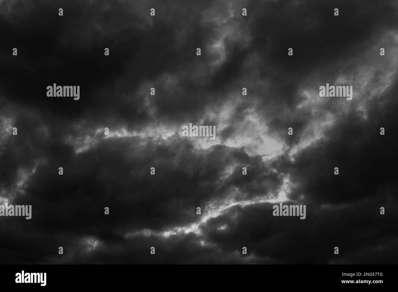 Stratocumulus clouds darkening skies with cloud patterns and shapes Stock Photo