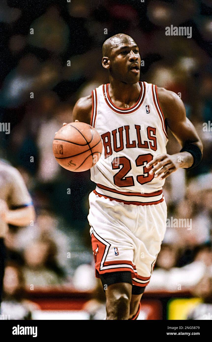 Basketball NBA Michael Jordan, Chicago Bulls in 1995 Stock Photo - Alamy