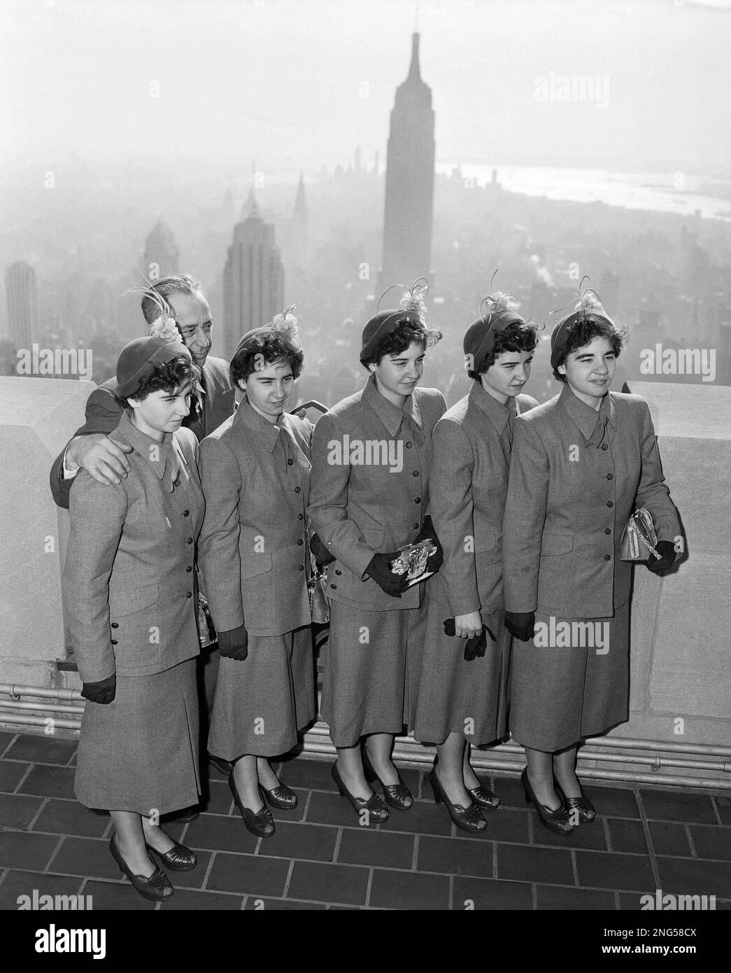 Elzire Dionne, father of the famous Dionne Quintuplets, poses with his ...
