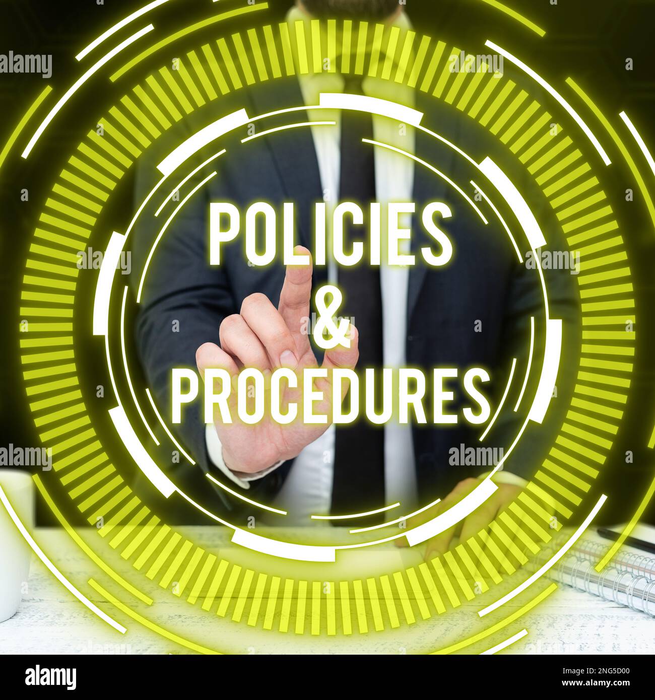 Handwriting text Policies Procedures. Business concept list of rules ...