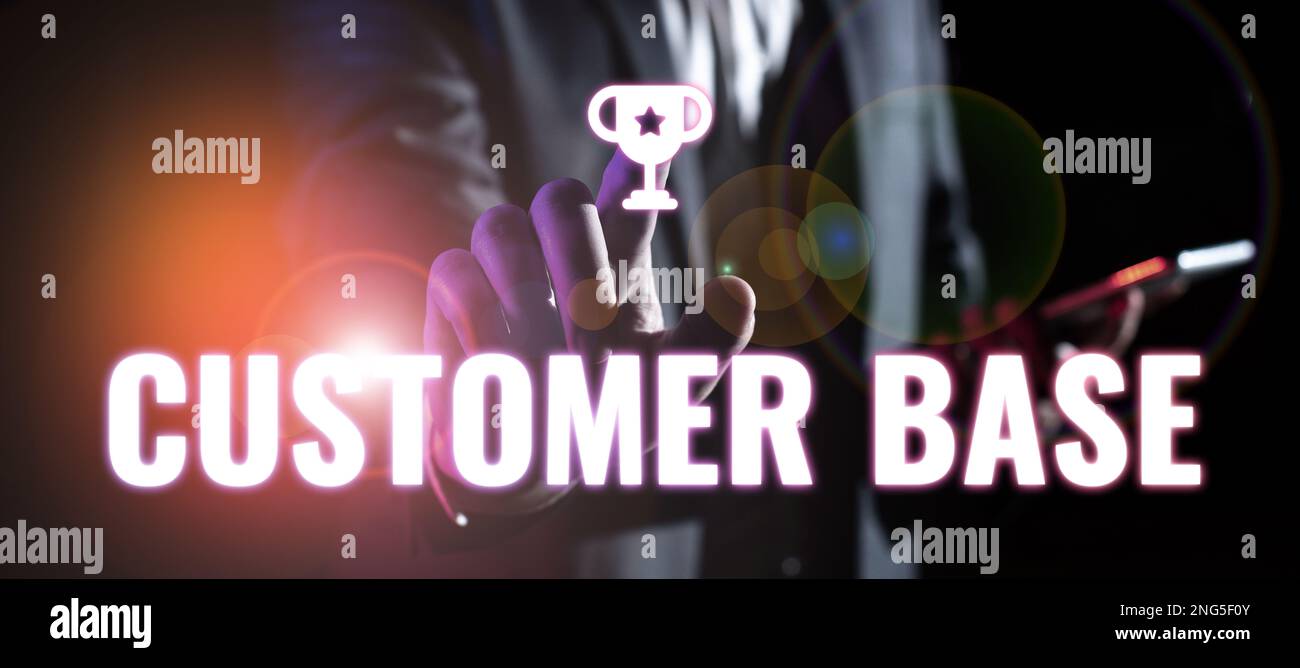 Customer Base Sign Hand writing sign base hi-res stock photography and images - Alamy