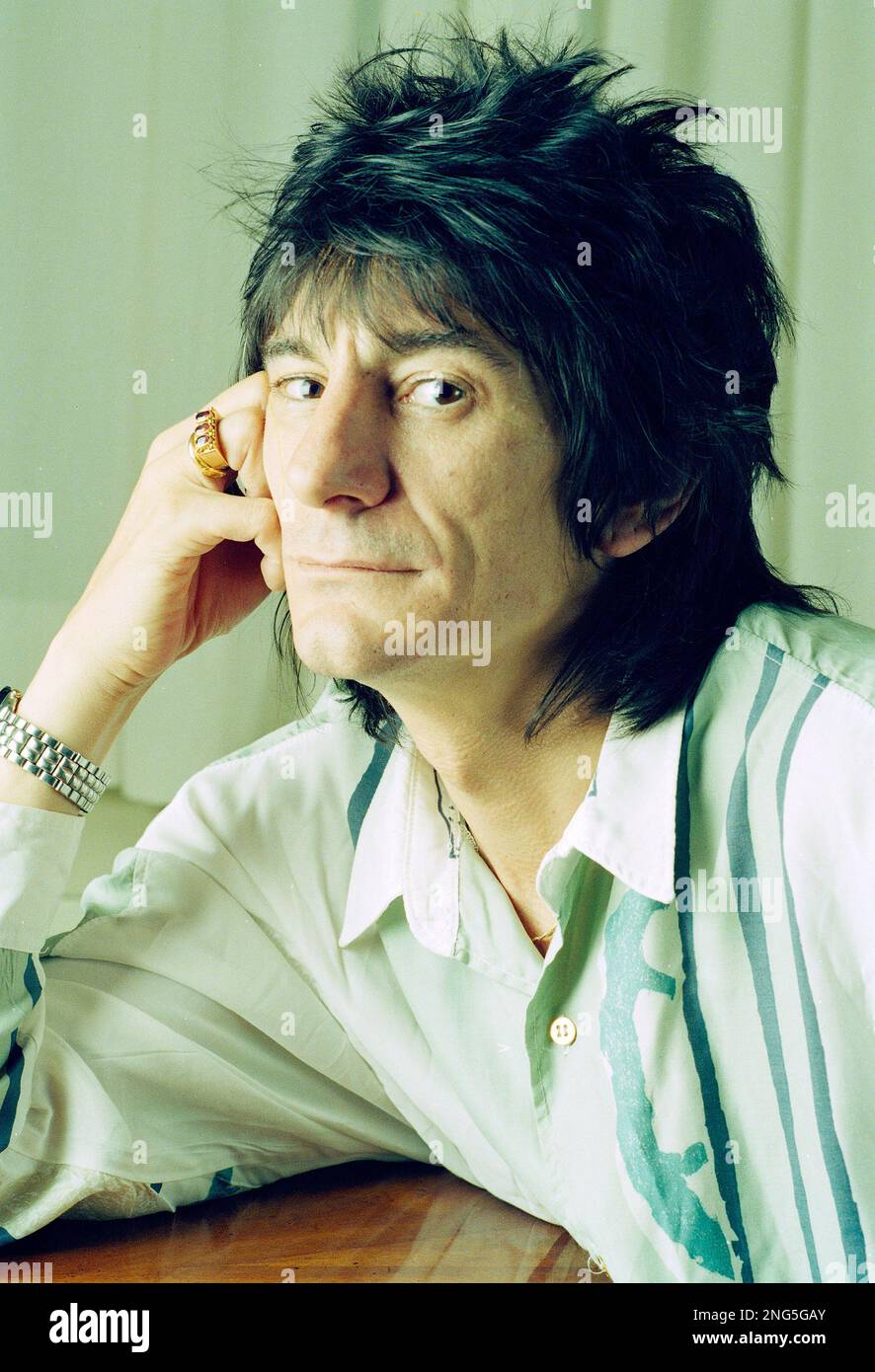 Rolling Stones guitarist Ron Wood is seen in 1992. (AP Photo Stock