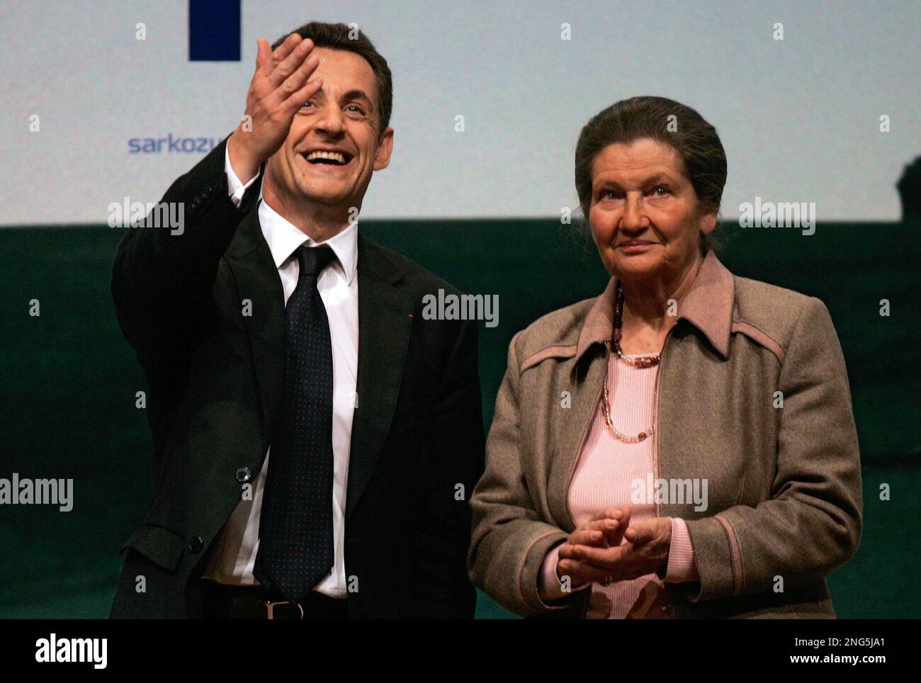 France's UMP political party presidential candidate Nicolas Sarkozy ...
