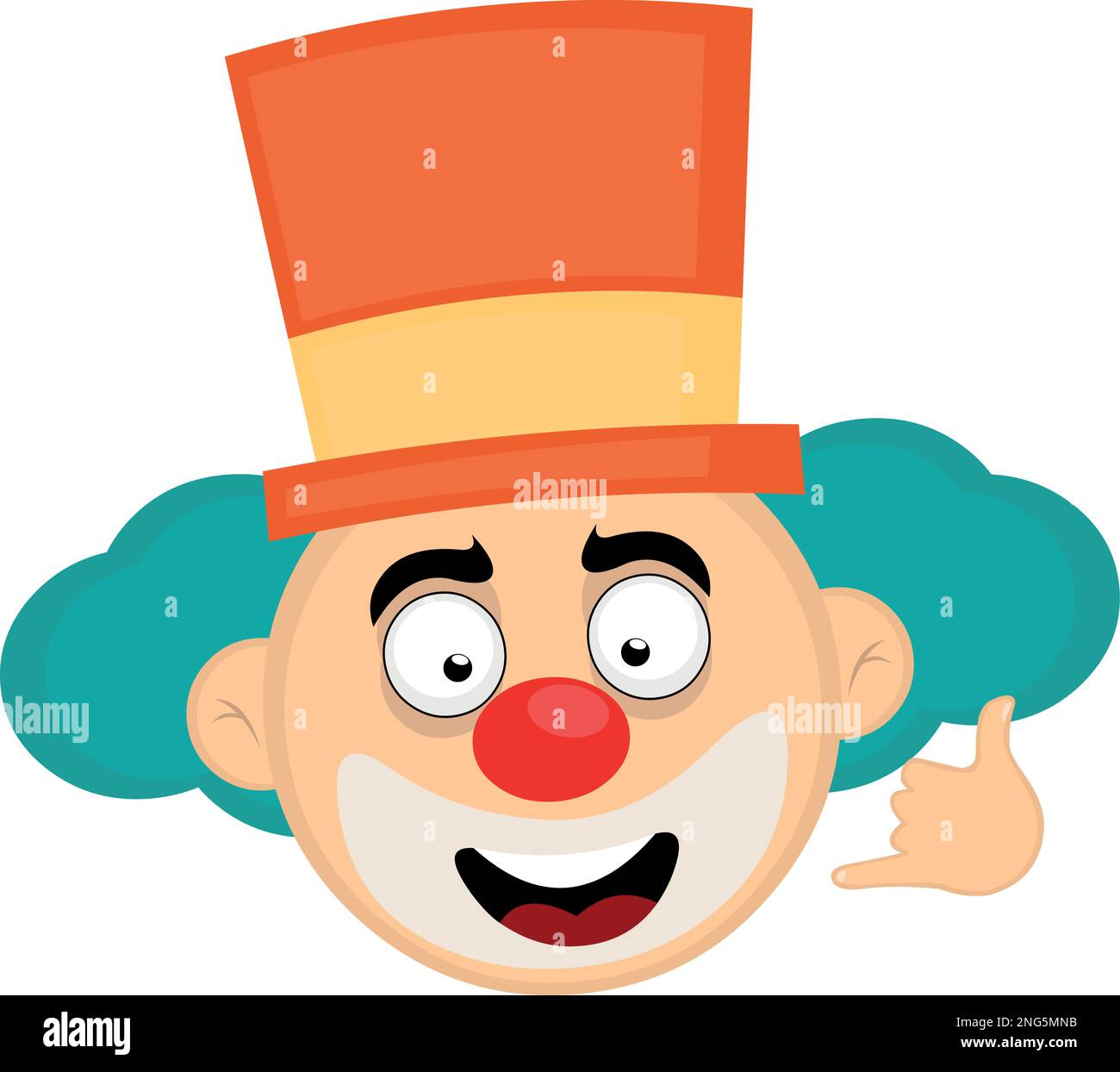 Cheerful man making phone Stock Vector Images Alamy